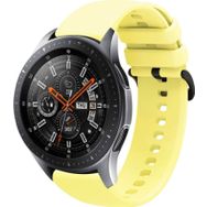 CoverZone Galaxy Gear S3 Termoplastik Perforated Sarı Kordon