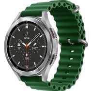 CoverZone Galaxy Watch 3 Uyumlu 41 mm Quintessential Kabartmalı Metal Tokalı Koyu Yeşil Kordon