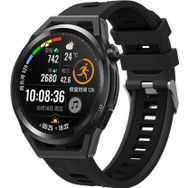 CoverZone Galaxy Watch Active 2 40 mm Grealish Silikon Delikli Siyah Kordon