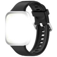 CoverZone Huawei Watch Fit 3 Uyumlu Spor Renkli Lagniappe Silikon Siyah Kayış Kordon