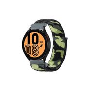CoverZone Huawei Watch GT3 Pro Koyu Yeşil İle Uyumlu Kamuflaj Desenli Hasır Örgü İşlemeli Kordon