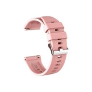 CoverZone Huawei Watch GT3 Pro Uyumlu 46 mm Çapraz Silikon Kayış Pembe Kordon