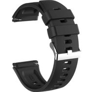 CoverZone Huawei Watch GT3 Pro Uyumlu 46 mm Çapraz Silikon Kayış Siyah Kordon