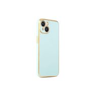 CoverZone iPhone 14 Plus Gold Kenar Pastel Renkli Halcyon Z-Bark Rosegold Cep Telefonu Kılıfı
