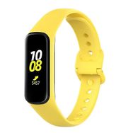 CoverZone Samsung Galaxy Fit 2 CordFit Uyumlu Termoplastik Sarı Kayış Kordon