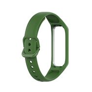 Coverzone Samsung Galaxy Fit2 İle Uyumlu Koyu Yeşil Bileklik Kayışı Termoplastik Kordon