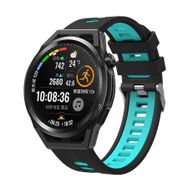 CoverZone Xiaomi Amazfit Pace Grealish Siyah-Mavi Delikli Silikon Kordon