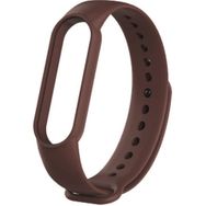 CoverZone Xiaomi Mi Band 5 Uyumlu Termoplastik Kahverengi Kayış Kordon