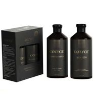 Cozyce Brezilya Fönü Keratin 600 ml Tuzsuz Şampuan + Saç Bakımı 600 ml Keratin