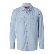Craghoppers CMS605 Mavi NosiLife Mens Adventure II LS Erkek Gömlek