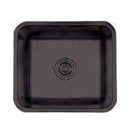 Crauf 490x440x190 mm Pvd Füme Siyah Lavello Eviye