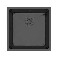 Crauf Stella 440x440X210 mm Pvd Füme Siyah Eviye
