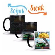 Crazy Gtrzilla R34 King Of the Monsters Sihirli Porselen Kupa