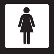 CreaTiket 1171 Kadın Wc Etiketi