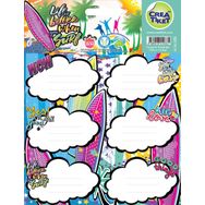 CreaTiket 1233 Kabartmalı Defter Sörf Etiket