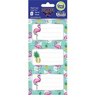 CreaTiket 1281 Yaldizli Neon Flamingo Etiket