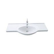 Creavit Etol Etajerli ve Dolap Uyumlu 105 cm Beyaz Lavabo