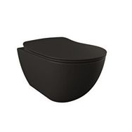 Creavit FE322-00SM00E-0000+SET Free Rim Off Kanalsız Mat Siyah Asma Klozet
