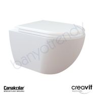 Creavit Free Kanalsız Asma Klozet ve Kapak