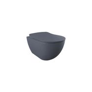 Creavit Free Rim-Off Asma Klozet+Basalt Mat Yavaş Kapanan Klozet Kapağı