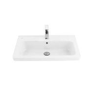 Creavit IP070 Beyaz İpek Etajerli ve Dolap Uyumlu Lavabo