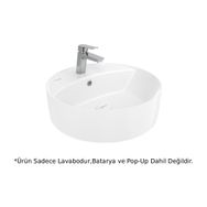 Creavit NC046 Nice Beyaz 45 cm Tezgah Üstü Lavabo