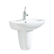 Creavit Pitta 45x55 cm Batarya Delikli Lavabo +Sedef Yarım Ayak