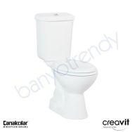 Creavit Pitta Alttan Çıkışlı Klozet Seti