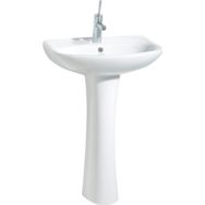 Creavit Sedef 45x55 cm Beyaz Yarım Ayak Lavabo