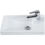 Creavit Tp025 25x45 cm Beyaz Elmas Dolap Üstü Lavabo