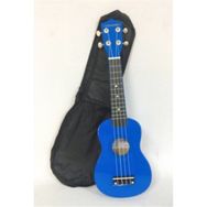 Cremonia AU01L-21DBL mavi Soprano Ukulele kılıf+pena