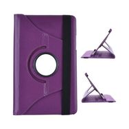 CresCent Samsung Galaxy Tab E SM-T560-T561-T562-T565-T567 9.6 İnç 360 Derece Dönebilen Standlı Mor Kılıf
