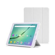 CresCent Samsung Galaxy Tab E SM-T560-T561-T562-T565-T567 9.6 İnç Smart Case Smart Cover Beyaz Kılıf