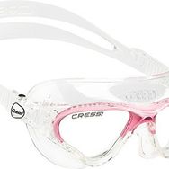 Cressi Cobra Hypoalerjik Silikon Çizilmez UV Filitreli Buğu Yapmaz Cam Şeffaf Pembe Yüzücü Gözlüğü
