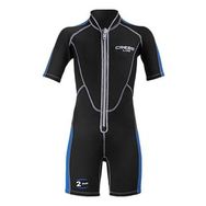 Cressi Lido Junior Shorty Siyah Mavi 2 mm 10/11 Yaş Dalış Elbisesi