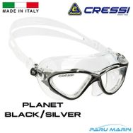Cressi Planet Black Silver Yüzücü Gözlüğü