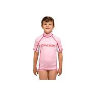 Cressi Rash Guard Junior Girl No 2 Pembe Beyaz Kısa Kollu T-Shirt