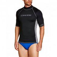 Cressi Rash Guard Man Siyah Gri No 1 Kısa Kollu T-Shirt