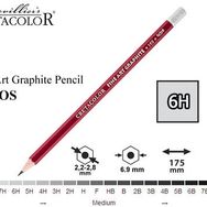 Cretacolor Fine Art Graphite Seri 160 Dereceli 6H Kurşun Kalem