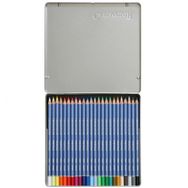 Cretacolor Marino 24 Renk Metal Kutulu Aquarelle Sulandırılabilir Boya Kalemi Seti
