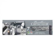 Cretacolor Nero Drawing Set Yağlı 7'li Metal Kutu 40008 Kömür Çizim Seti