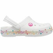 Crocs 208270-94S Beyaz Crocband Strech Necklace CGT Kız Çocuk Sandalet