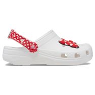 Crocs 208710-119 Disney Minnie Mouse Cls Clg TBeyaz Red Unisex Çocuk Terlik