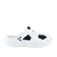 Crocs 210157-103 Beyaz Siyah Classic Soccer Ball Clog Çocuk Terlik