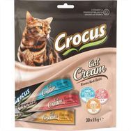 Crocus 30x15 gr Çoklu Tavuklu Ton Balıklı Somonlu Krema Kedi Ödülü