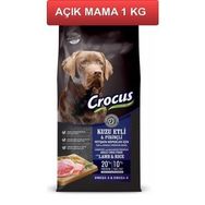 Crocus Kuzu Etli Pirinçli 1 Kg Açık Yetişkin Köpek Maması