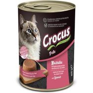 Crocus Yetişkin Kuzu Etli Pate 400 gr Yaş Kedi Mama