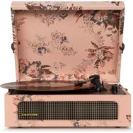 Crosley Vintage Bluetooth Alıcılı ve Taşınabilir Müzik Pikap - Pembe Desenli