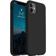 CrossPrime Siyah Apple iphone 11 Kılıf 6.1 İçi Kadife Lansman Silikon Kılıf Şok Emici Full Kasa Koruma Sağlayan Kılıf