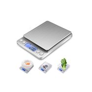 Crown 0.1 3 kg Dijital Göstergeli Kare Mutfak Terazi